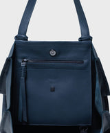 Totes Callista Crafts Ara Medium Tote Grained Leather Blue O/S Apoella