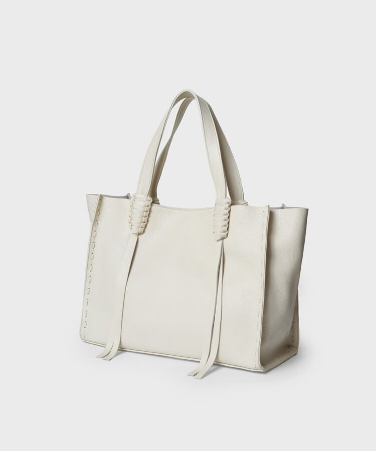 Totes Callista Crafts Ara Tote Medium Grained Leather Cream O/S / Cream Apoella