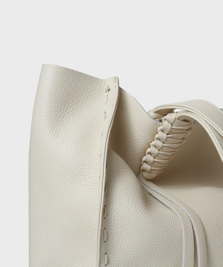 Totes Callista Crafts Ara Tote Medium Grained Leather Cream O/S / Cream Apoella
