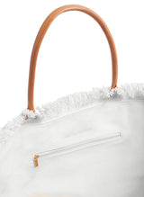 Totes Melissa Odabash Cap Ferrat Canvas Tote White O/S / White Apoella