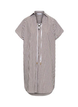 Tunic APOELLA Chloe Lace-up Tunic Choco/White Stripes O/S / White Choco Stripes Apoella