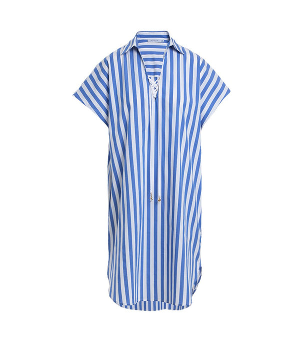 Tunic Apoella Chloe Lace-up Tunic Thick Blue/White Stripes O/S / Thick Blue Stripes Apoella