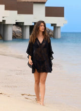 Tunic Melissa Odabash Josie Lace Tunic Black O/S / Black Apoella