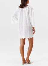 Tunic Melissa Odabash Lucy Broderie Bell Sleeve Tunic White Apoella