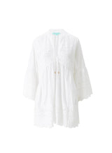 Tunic Melissa Odabash Sebena V Neck Bell Sleeve Tunic White Apoella