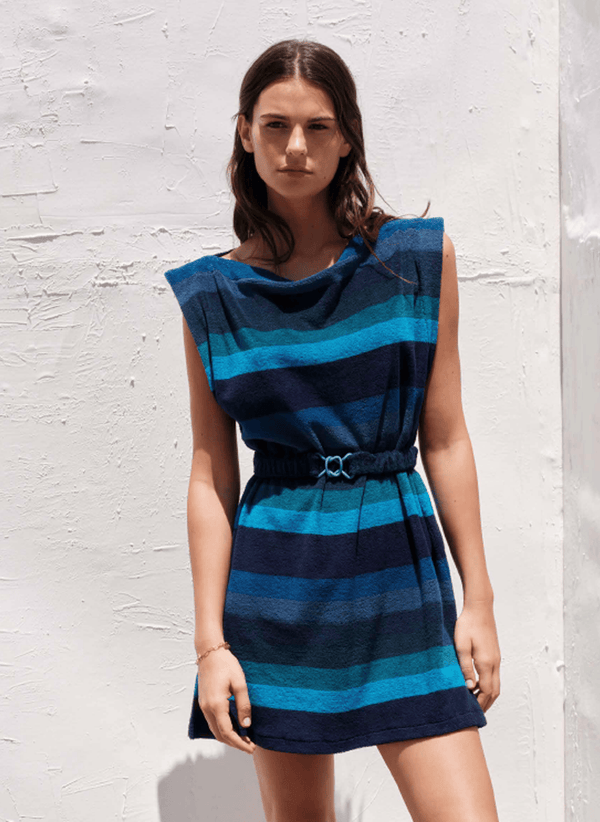 Tunic Zeus n Dione Serapha Tunic Blue Striped Apoella