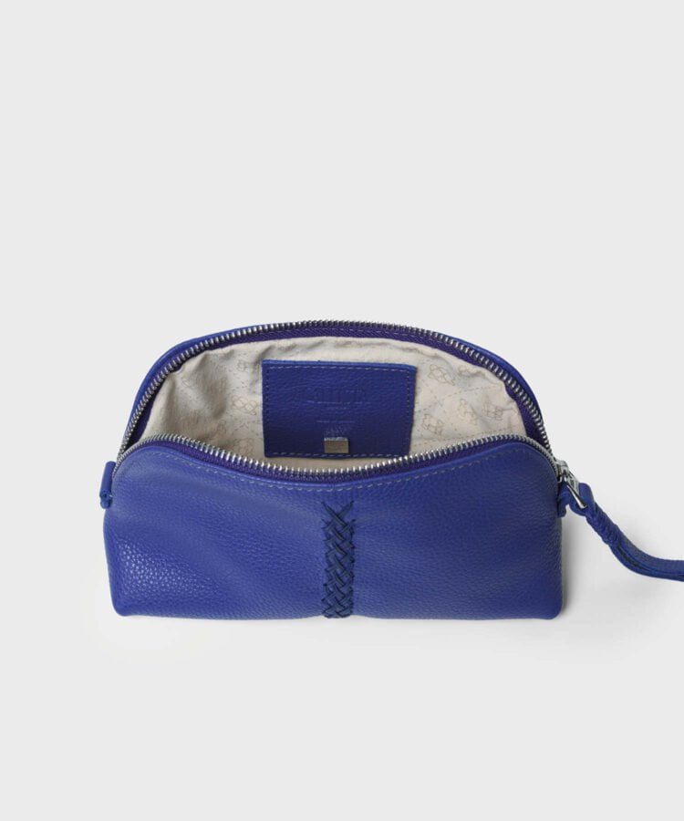 Vanity Cases Callista Crafts Vanity Case Grained Leather Violet O/S / Violet Apoella
