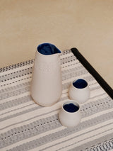 Vases Zeus n Dione Lykithos Vase Ivory Matte/Blue O/S Apoella