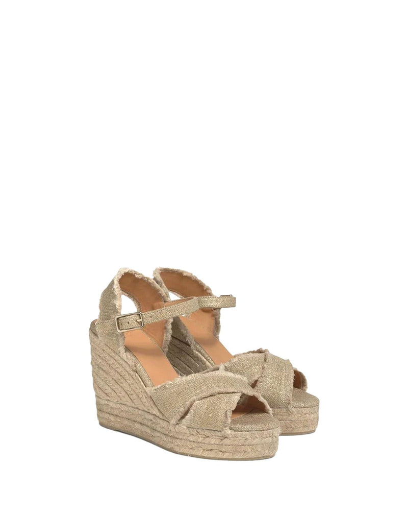 Wedges Castaner Bromelia 8ed Wedge Espadrilles Oro Claro Apoella