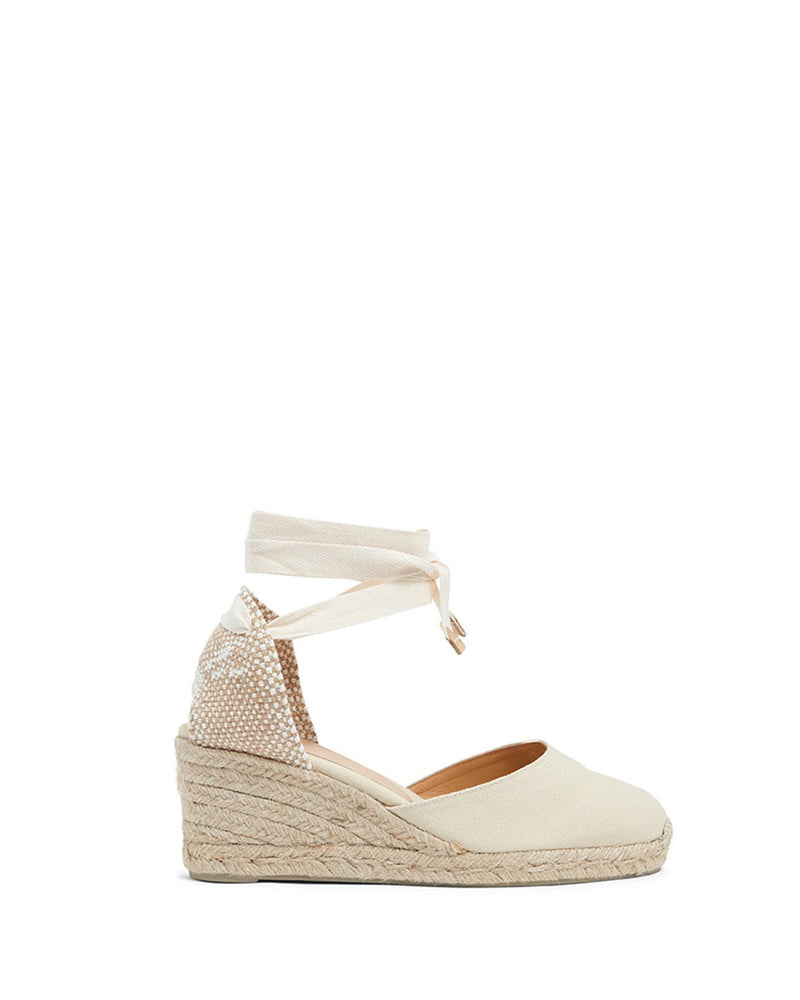 Wedges Castaner Carina C 6 Wedge Espadrilles Ivory Apoella