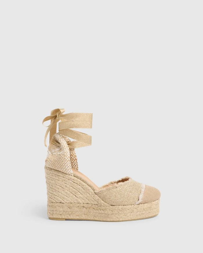 Catalina 8ed Wedge Espadrilles Oro Claro - Castaner | Apoella – APOELLA