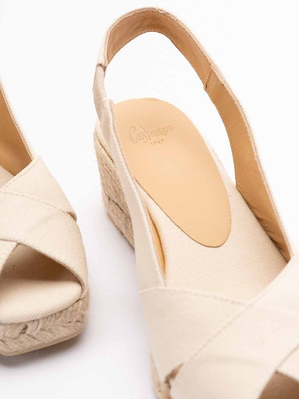 Wedges Castaner Diana 3 Wedge Espadrilles Ivory Apoella