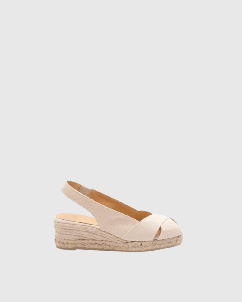 Diana Wedge Espadrilles Ivory – APOELLA - Main Image