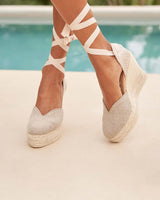 Wedges Manebi Heart Shaped Wedge Espadrilles Natural Apoella