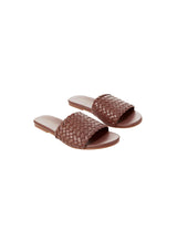 Woven Slider Dark Tan