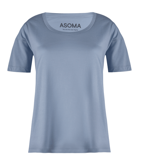 Activewear Asoma Round Neck T-shirt Sky S / Sky Apoella