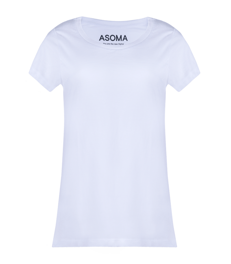 Activewear Asoma Round Neck T-shirt White S / White Apoella