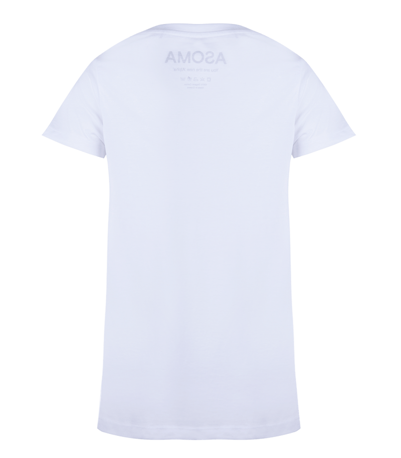 Activewear Asoma Round Neck T-shirt White Apoella