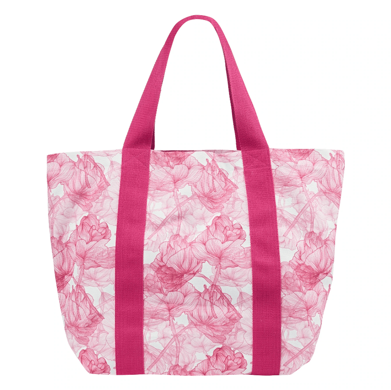 Beach Bags Marie Raxevsky BEACH BAG FLOWERS PINK Flowers Pink Apoella