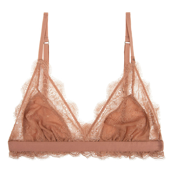 Lace And Luxury Padded Bralette: Terracotta – TeaElla