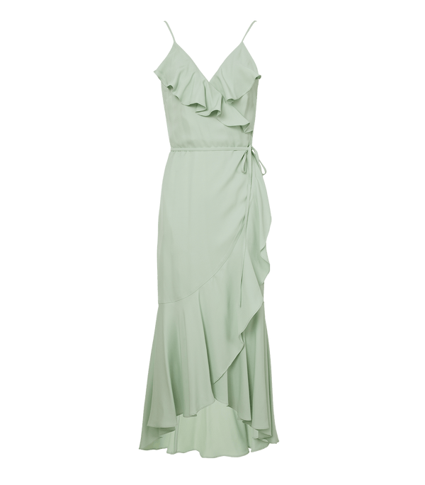 Dress Apoella Agnes Long Ruffle Dress S/M / Sea Green Apoella