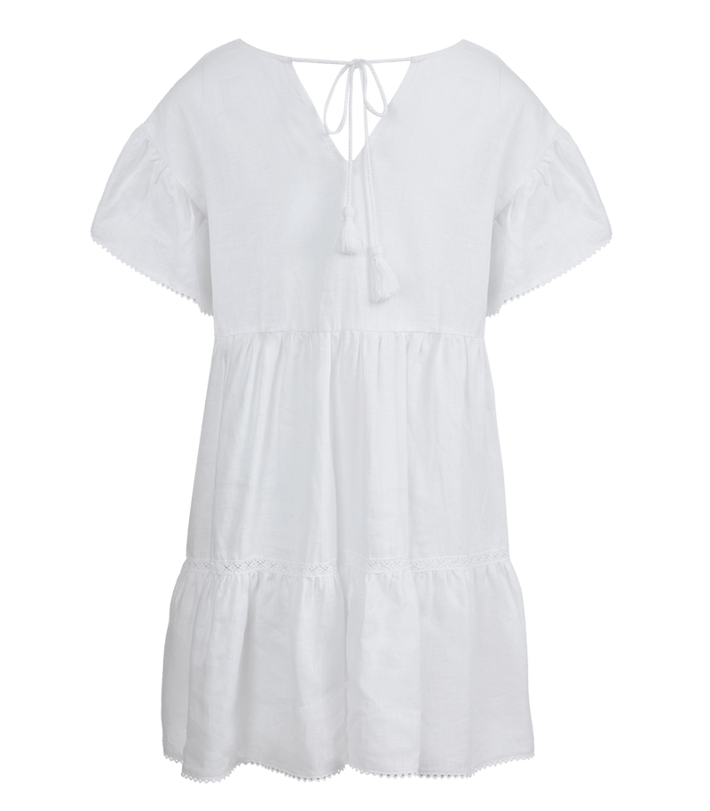 Dress Apoella Aliki Short Sleeve Mini Dress O/S / White Apoella