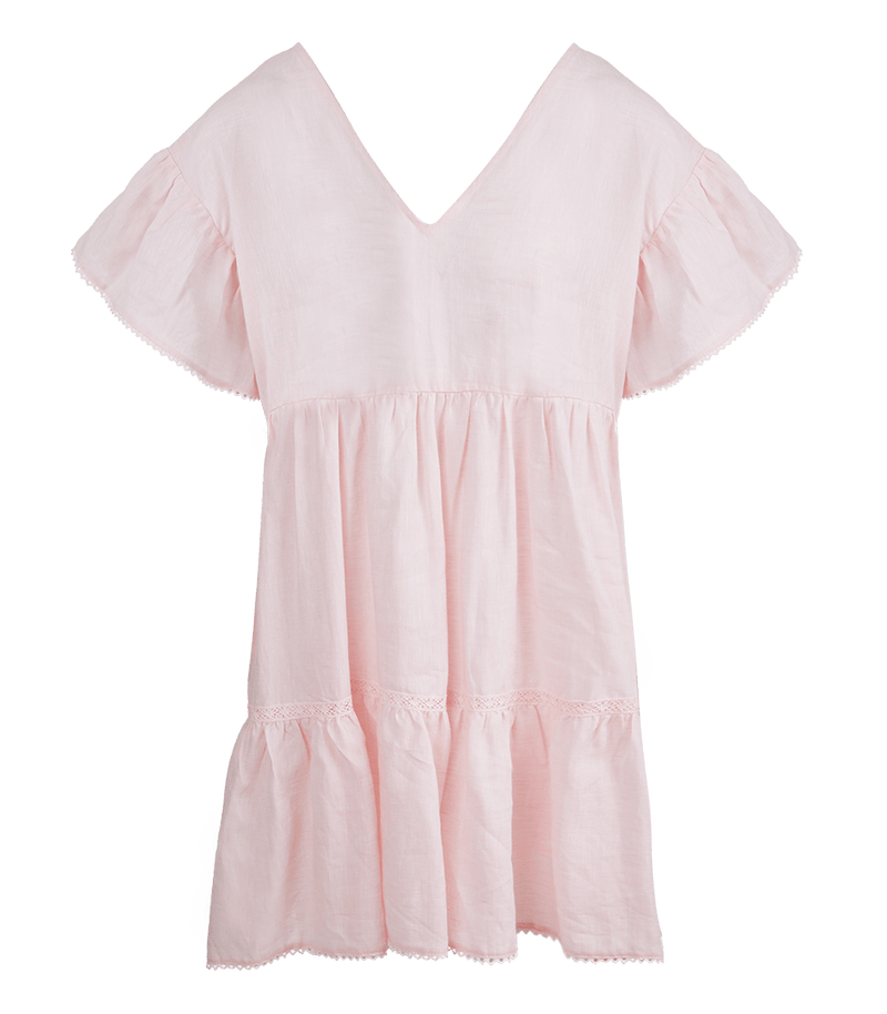 Dress Apoella Aliki Short Sleeve Mini Dress O/S / Pink Apoella