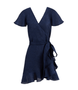 Dress Apoella Amalia Linen Mini Wrap Dress S/M / Denim Apoella