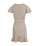 Dress Apoella Amalia Linen Mini Wrap Dress Apoella