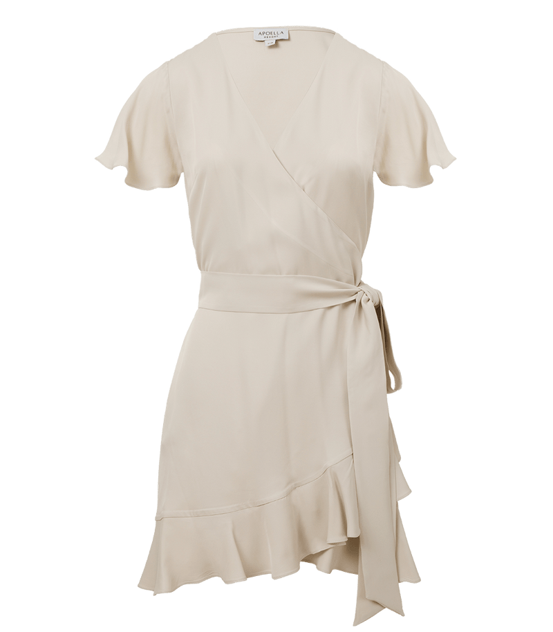 Dress Apoella Amalia Mini Wrap Dress S/M / Vanilla Apoella
