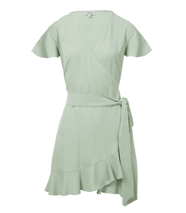 Dress Apoella Amalia Mini Wrap Dress S/M / Sea Green Apoella