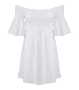 Dress Apoella Arianna Smocked Bell Sleeve Mini Dress S/M / White Apoella