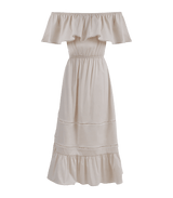 Dress Apoella Chrysanthi Poplin Off Shoulder Long Dress S/M / Beige Apoella