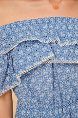 Dress Apoella Ersi Broderie Off Shoulder Short Dress Apoella