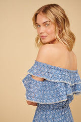 Dress Apoella Ersi Broderie Off Shoulder Short Dress Apoella