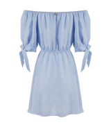 Dress Apoella Leto Linen Puff Sleeve Short Dress Apoella