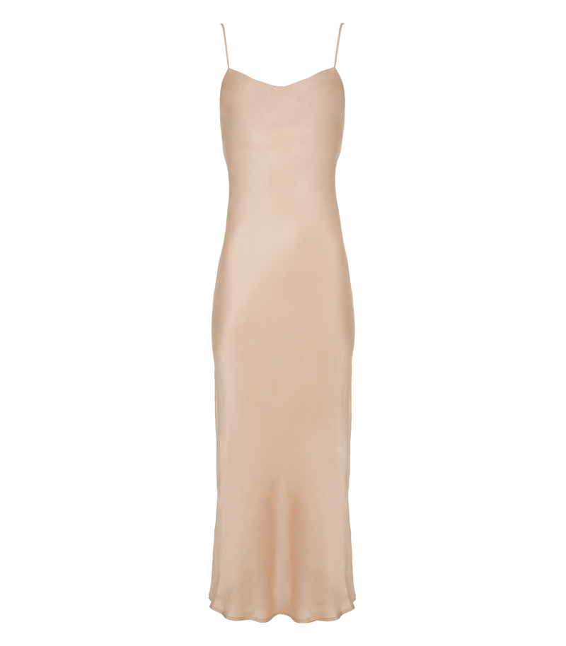 Dress Apoella Sylvia Silk Slip Dress S / Powder Apoella