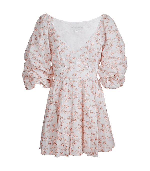 Dresses Caroline Constas Blakely Mini Dress Blush Watercolor Floral M / Blush Watercolor Floral Apoella