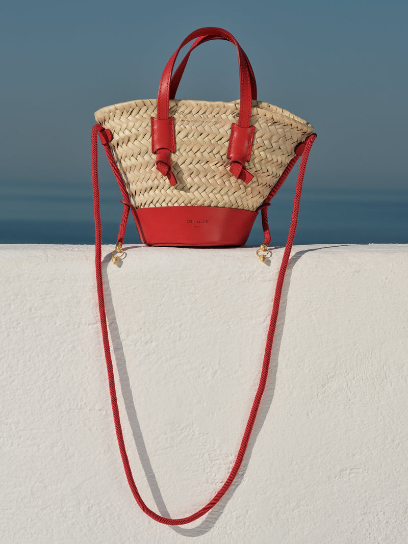 Handbags Zeus n Dione Thalassini Mini Straw Bag Red / O/S Apoella