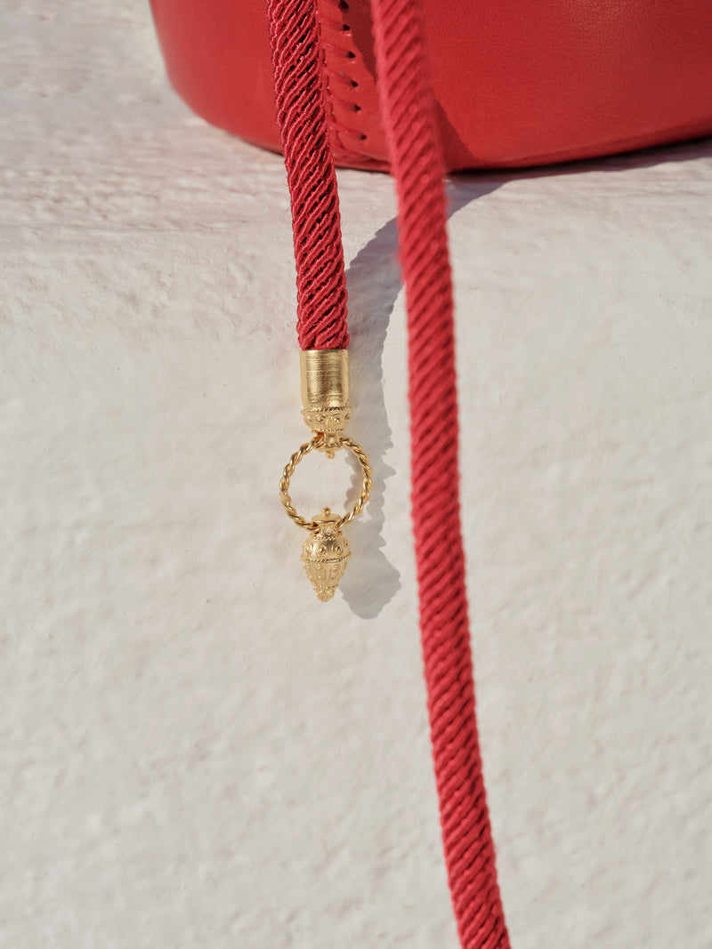 Handbags Zeus n Dione Thalassini Mini Straw Bag Red / O/S Apoella