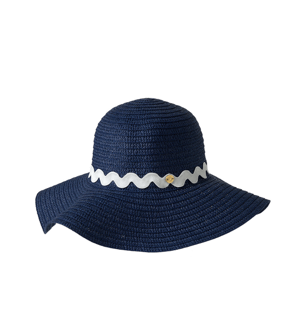 Hat Apoella Kyma Paper Straw Hat O/S / NAVY Apoella