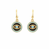 Jewelry Marianna Lemos Blue Eye Enamel Earrings O/S / Blue Apoella