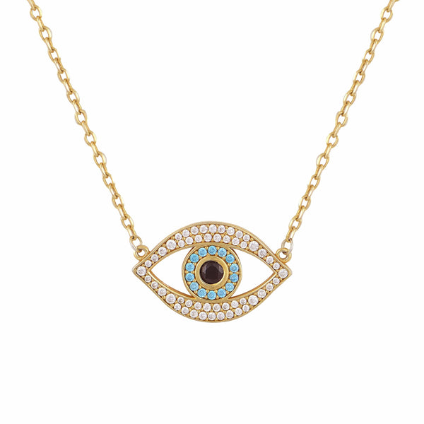 Jewelry Marianna Lemos Blue Eye Necklace O/S / Blue Apoella