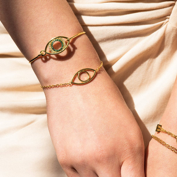 Jewelry Marianna Lemos Eye Chain Bracelet O/S / Gold Apoella