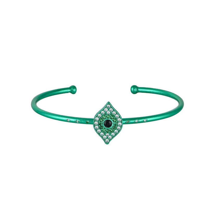 Jewelry Marianna Lemos Green Eye Bangle XS/S / Green Apoella