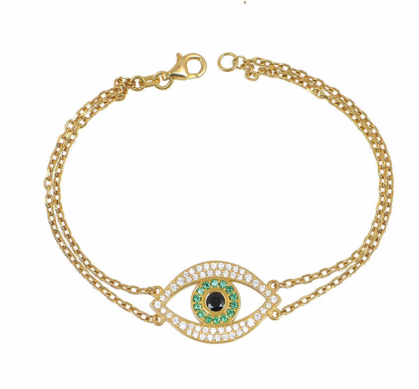 Jewelry Marianna Lemos Green Eye Bracelet O/S / Green Apoella
