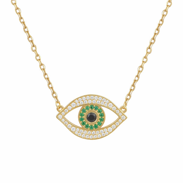 Jewelry Marianna Lemos Green Eye Necklace O/S / Green Apoella