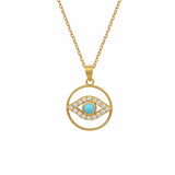 Jewelry Marianna Lemos Little Eye Turquoise Necklace O/S / Turquoise Apoella