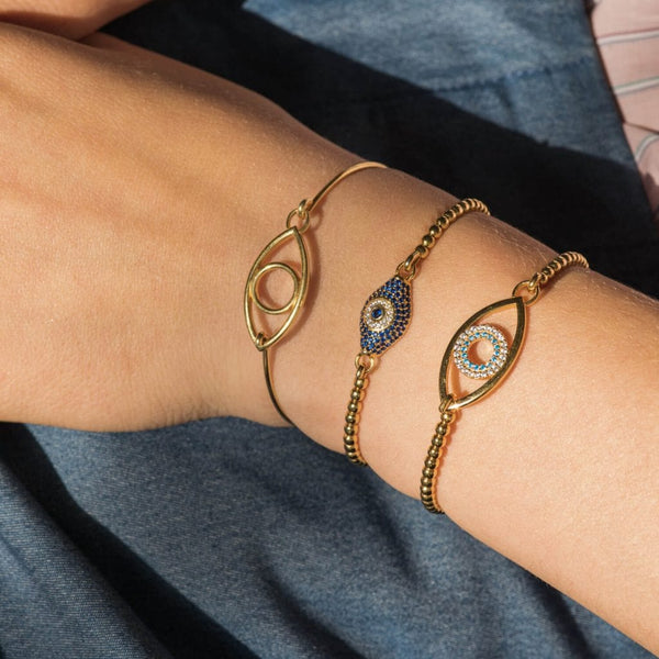 Jewelry Marianna Lemos Mini Avra Eye Bracelet O/S / Gold Apoella