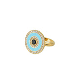 Jewelry Marianna Lemos Round Eye Turquoise Ring O/S Apoella